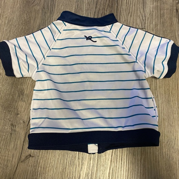 VINTAGE Rocawear Size 0-6 Month Blue White Zip Up Jacket Y2K - Picture 2 of 6